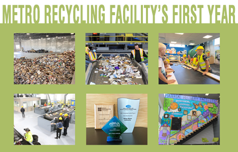 Metro Recycling Facility Marks One Year of Operations