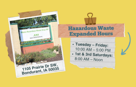 Expanded Hours for Hazardous Waste