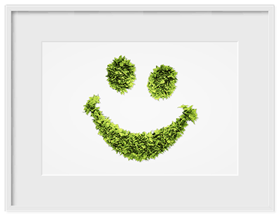 green smiley face